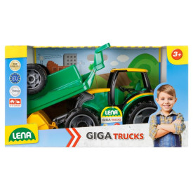 LENA traktor z ładowaczem i przycz.02123   4006942811403