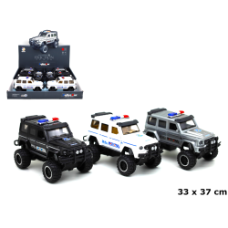 AUTO JEEP POLICJA ŚWIATŁO I DŹWIĘK 6 SZT.OP. BT484426